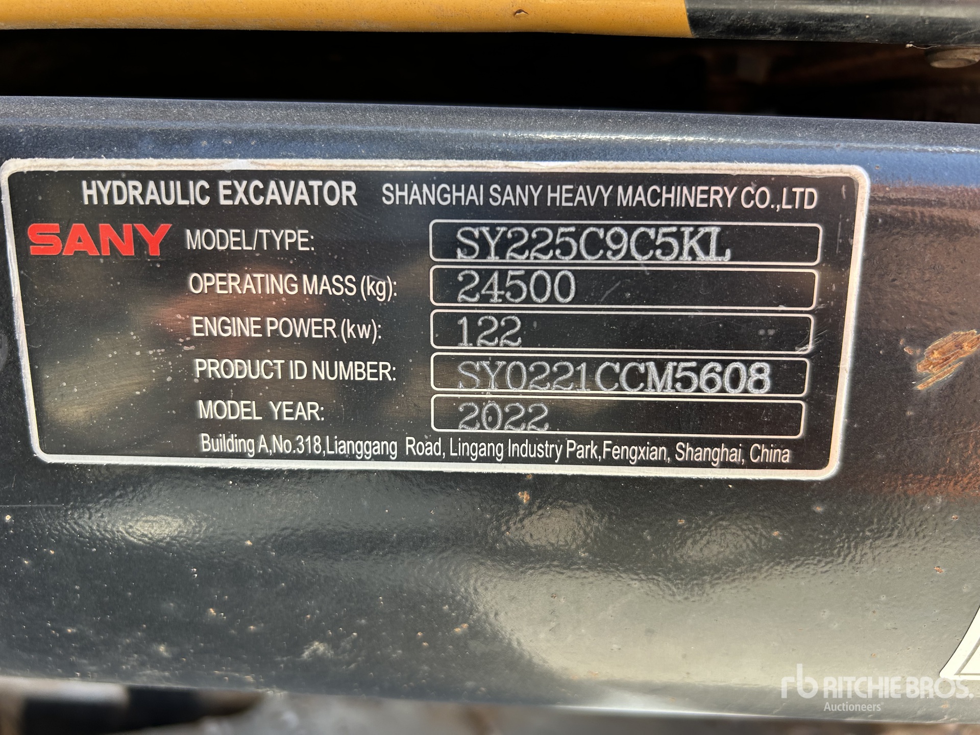 2022 Sany SY225C LC