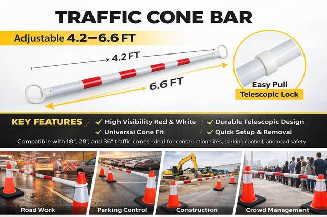 Steelman EXB-01 CONE BAR 1pc-Red with White （100p (Unused)
