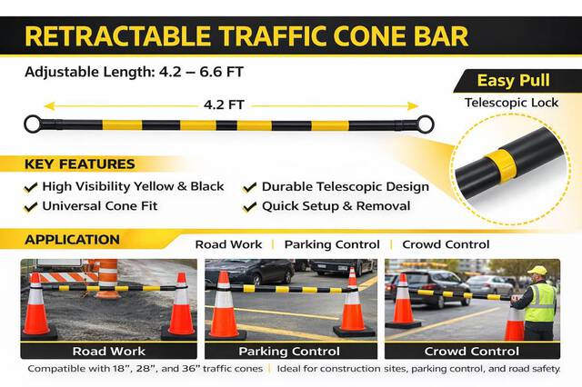 Steelman EXB-01 CONE BAR 1pc-Yellow with Black（10 (Unused)