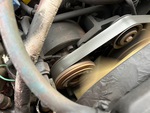 Engine with A/C Compressor