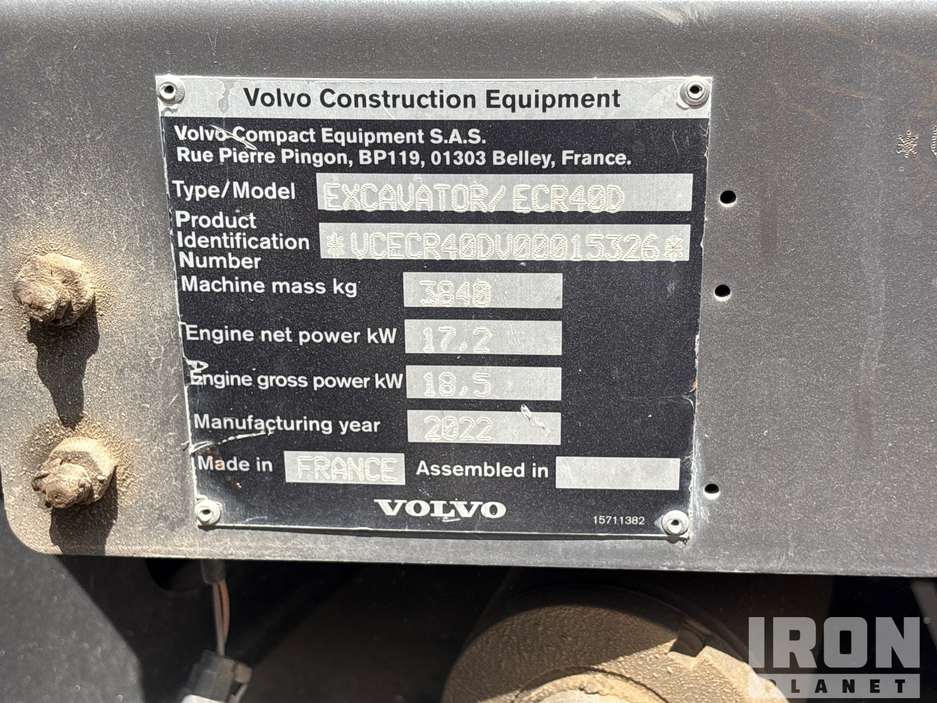 2022 Volvo ECR40D