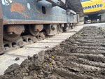 Undercarriage with Left Track Rollers
