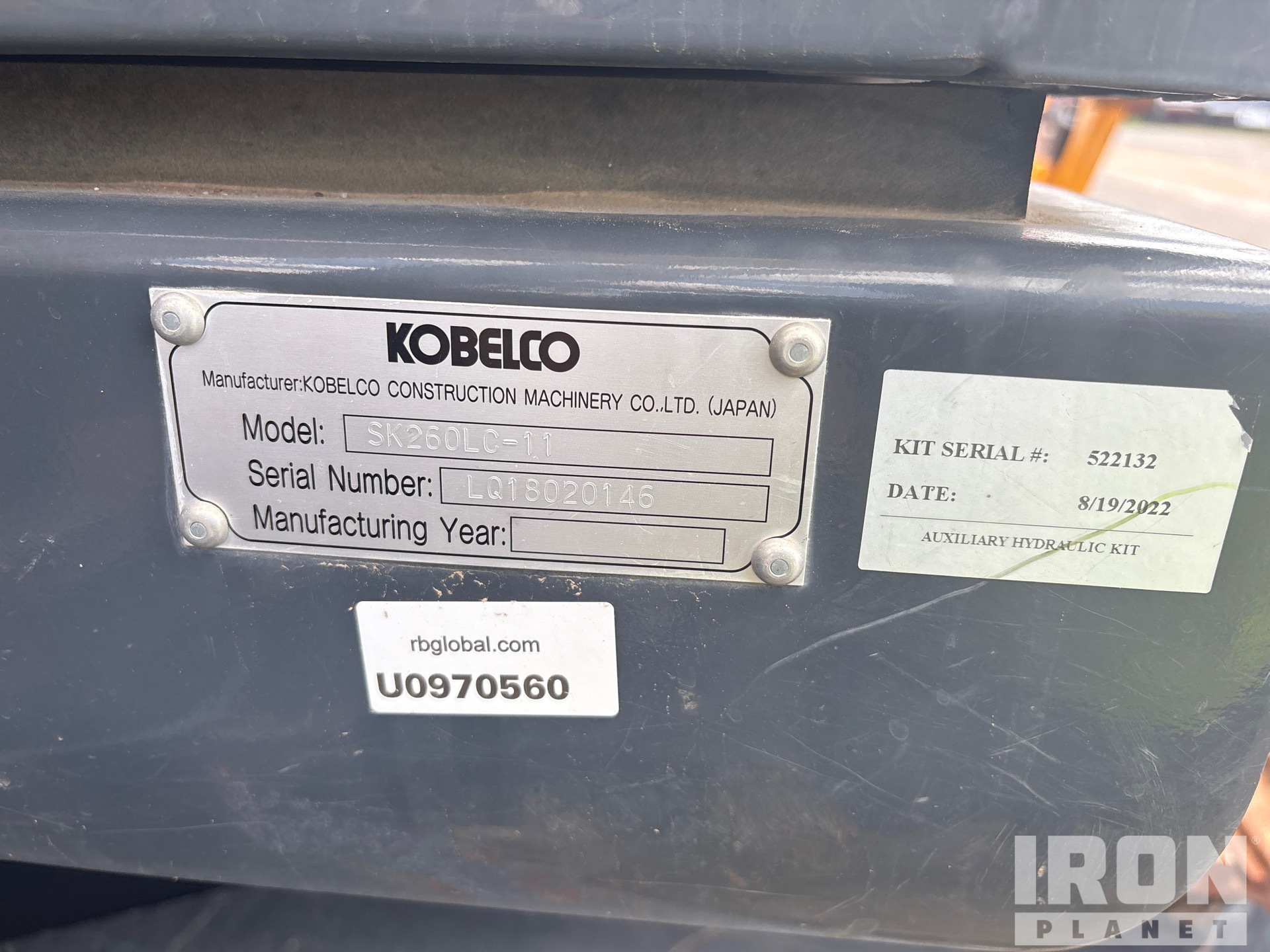 2022 Kobelco SK260LC-11