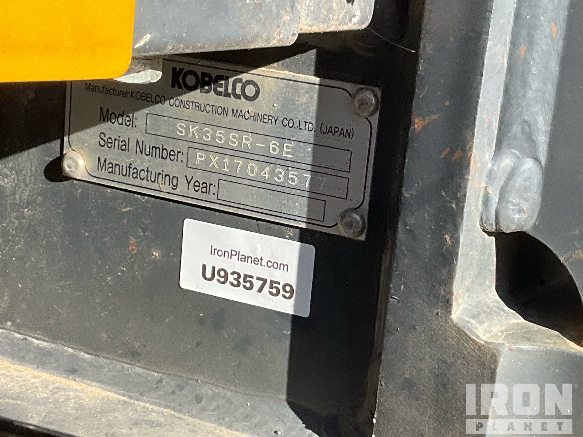 2022 Kobelco SK35SR-6E
