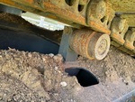 Undercarriage with Left Carrier Rollers