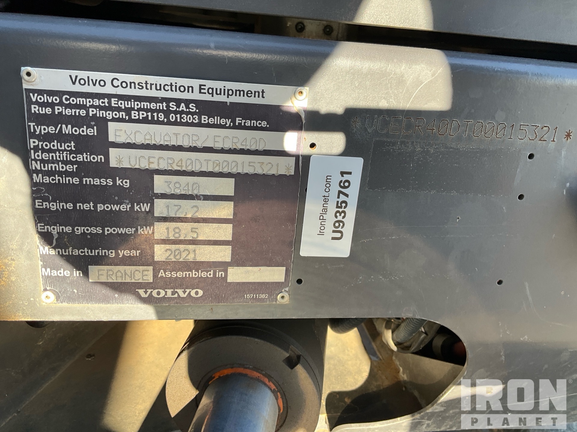 2021 Volvo ECR40D