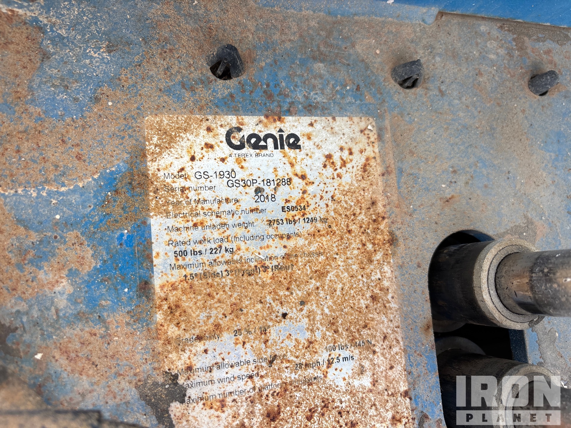 2018 Genie GS-1930