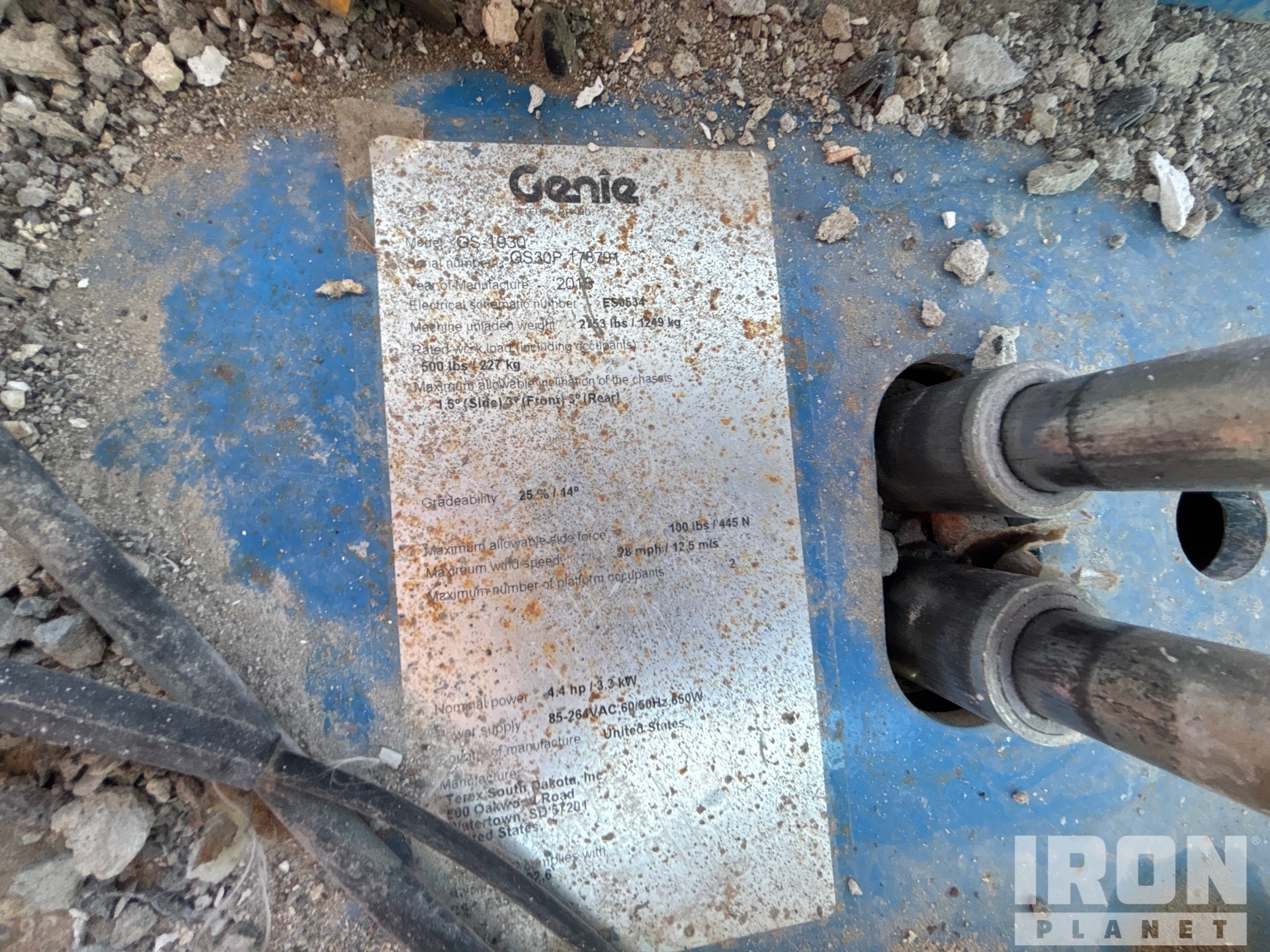 2018 Genie GS-1930