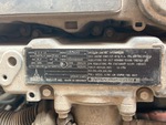 Engine with Emission Label