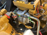 Engine with A/C Compressor