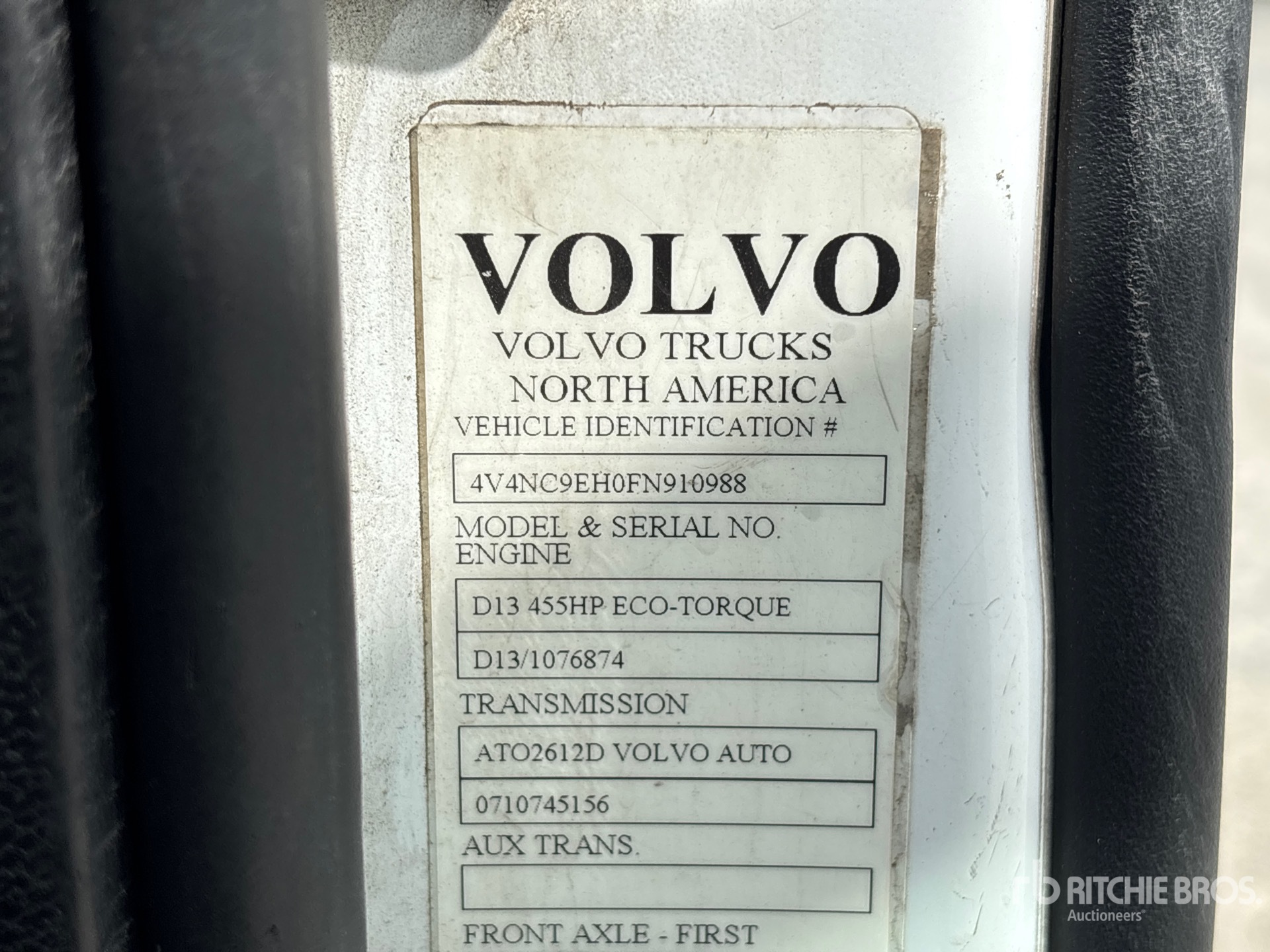 General Appearance with Second Serial Number/VIN Photo