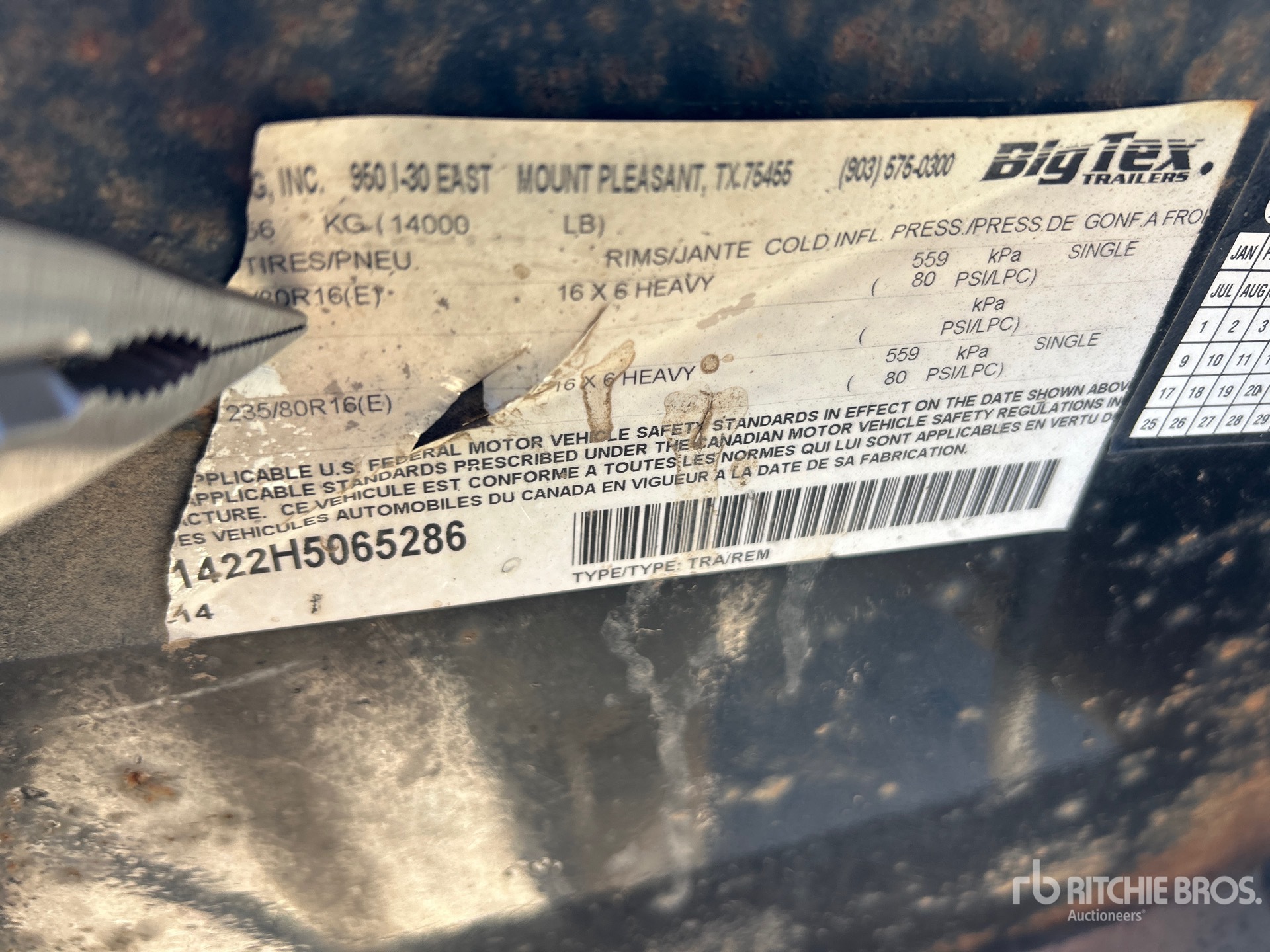 General Appearance with Numero seriale/numero d’identificazione del veicolo (VIN)