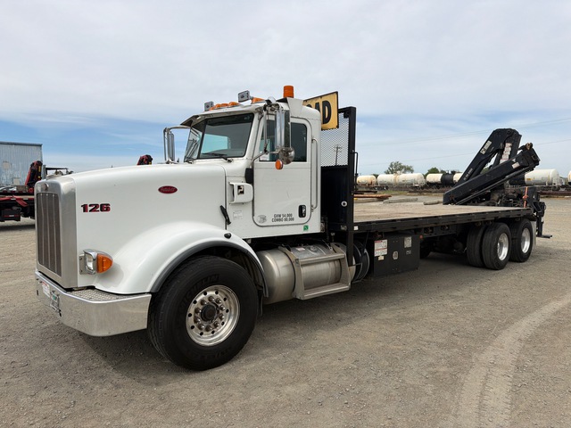 2013 Hiab 166 B-2 HIDUO 11680 lb Knuckle Boom on 2014 Peterbilt 367 6x4 Boom Truck