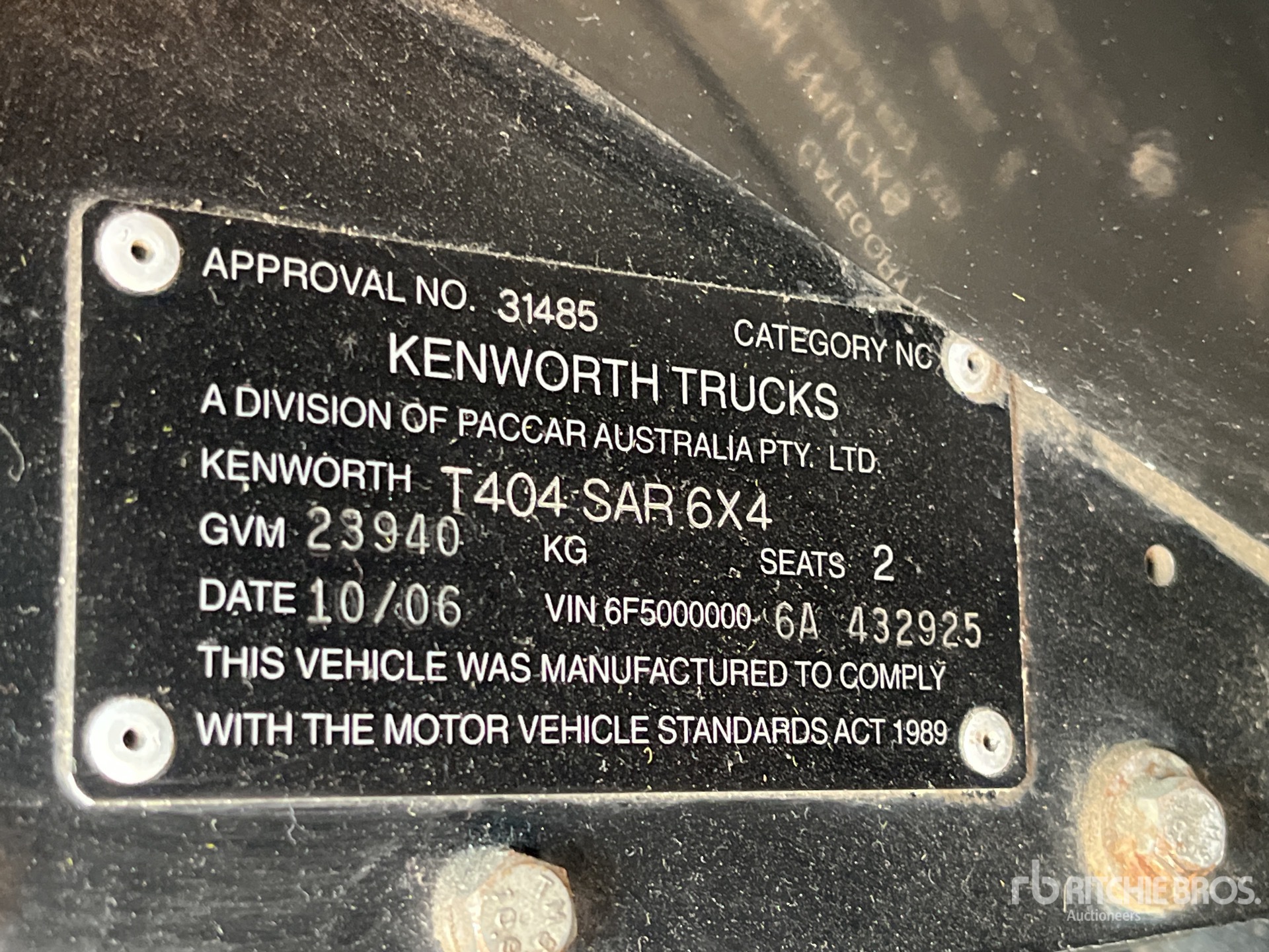 General Appearance with Seriennummer / FIN