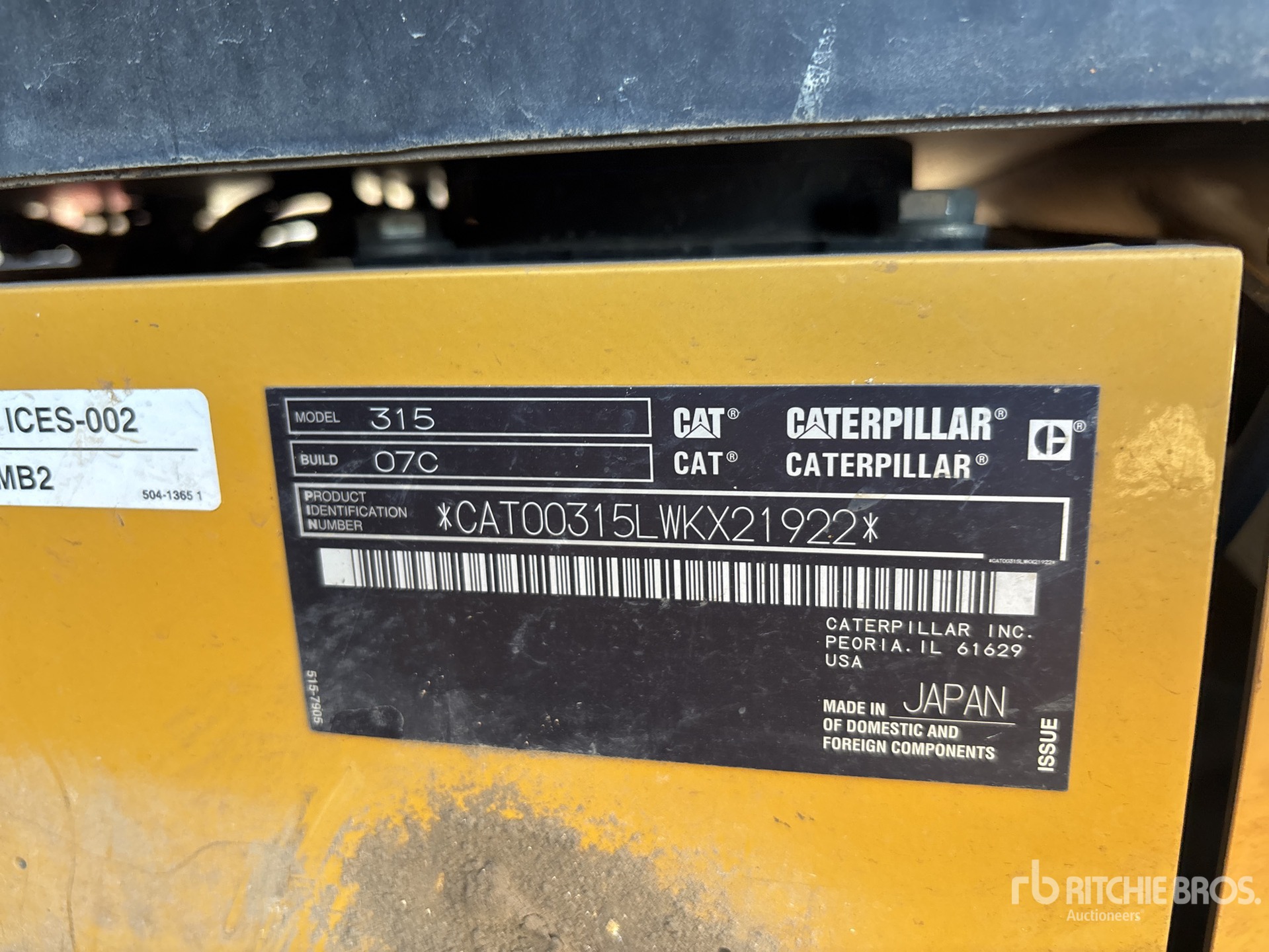 2023 Caterpillar 315