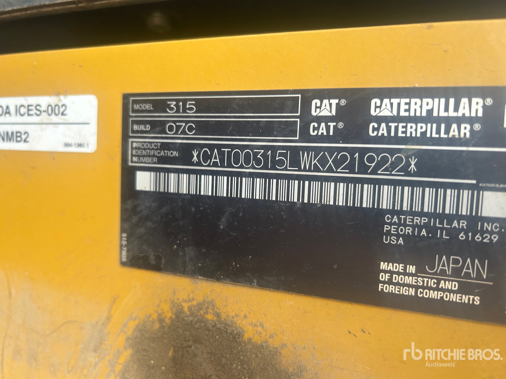 2023 Caterpillar 315