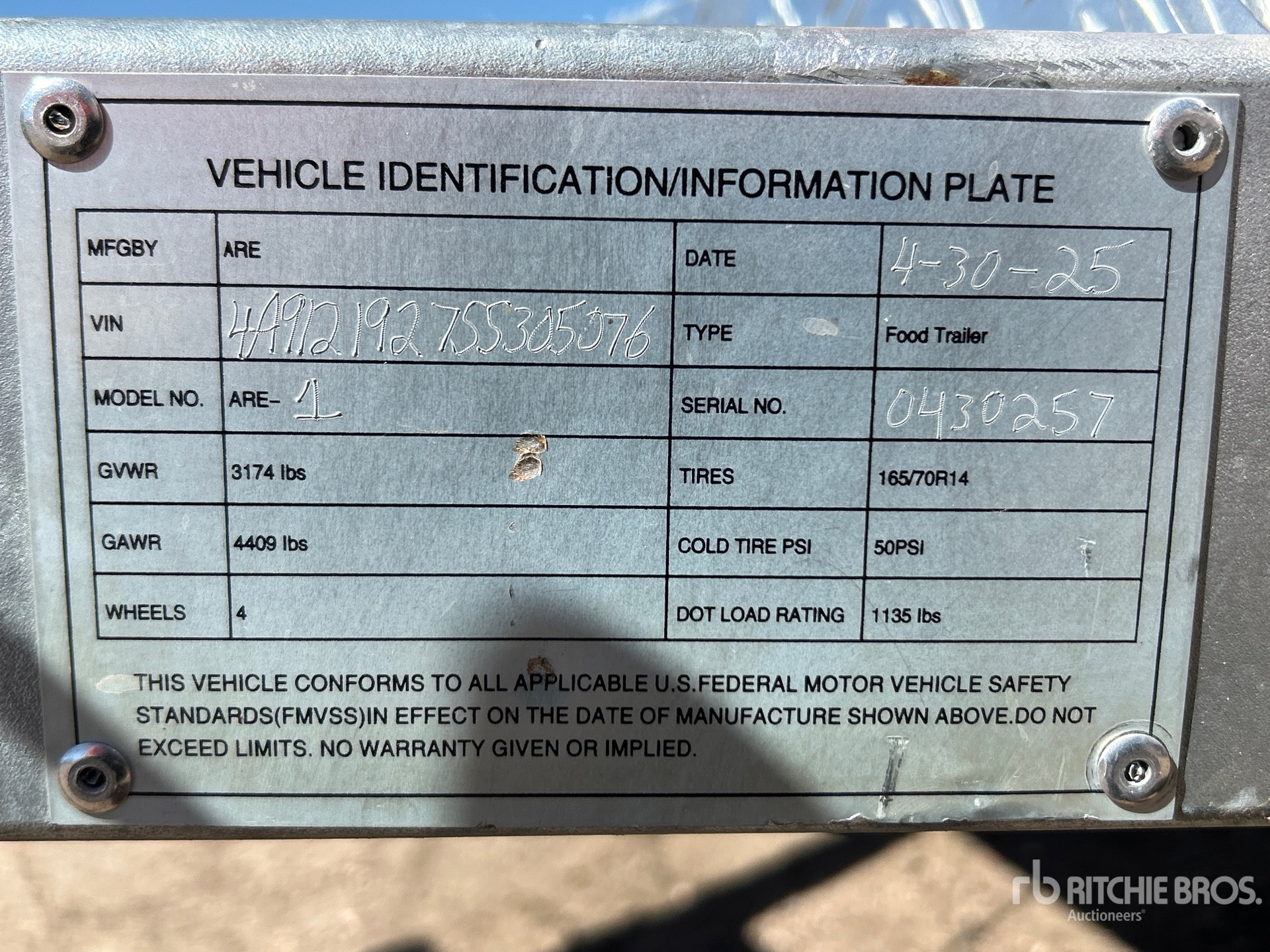 General Appearance with Numéro de série/Numéro d'identification du véhicule automobile