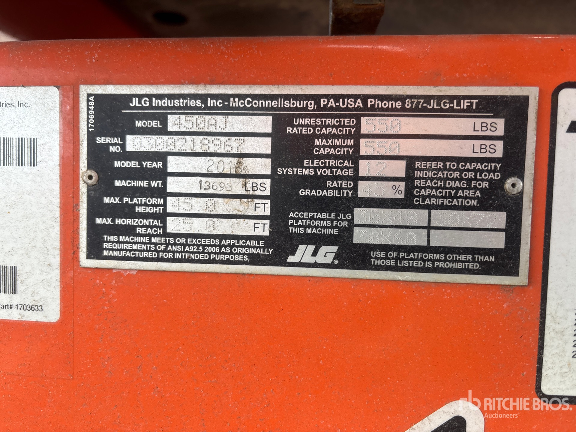 General Appearance with N.º de serie/VIN