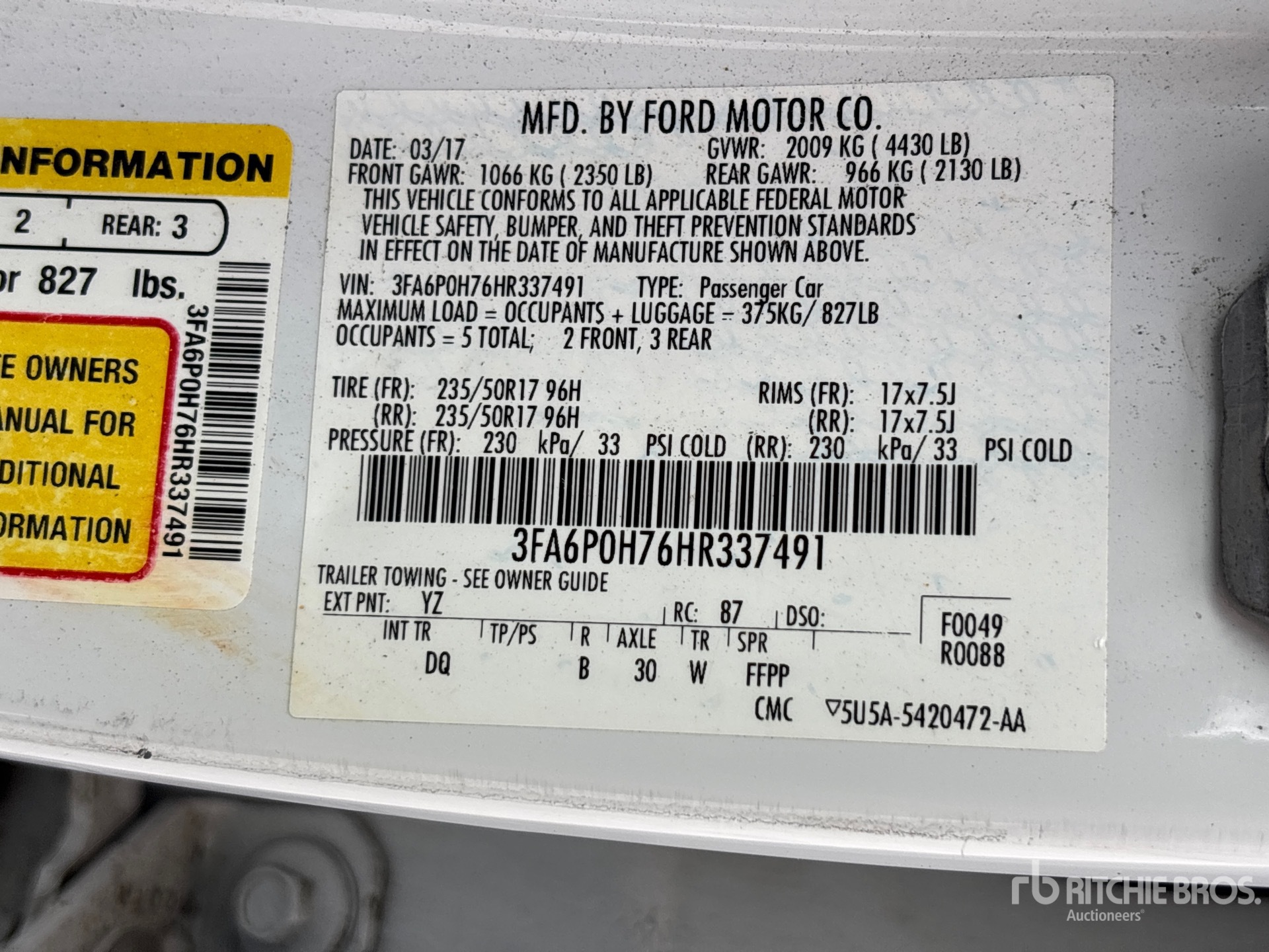 General Appearance with Seriennummer / FIN