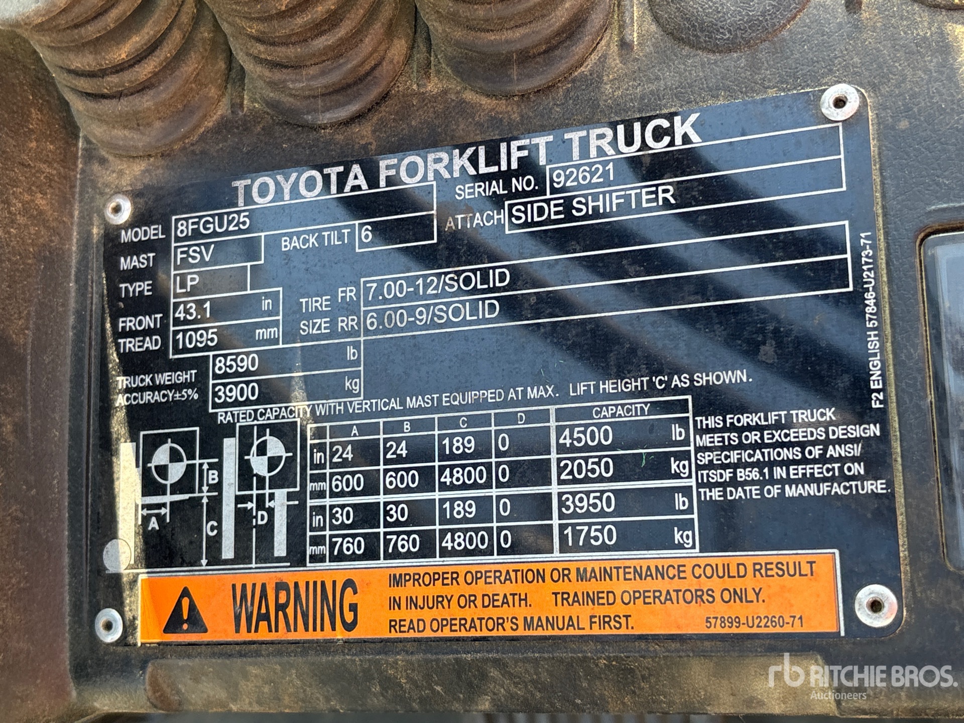 General Appearance with Numéro de série/Numéro d'identification du véhicule automobile