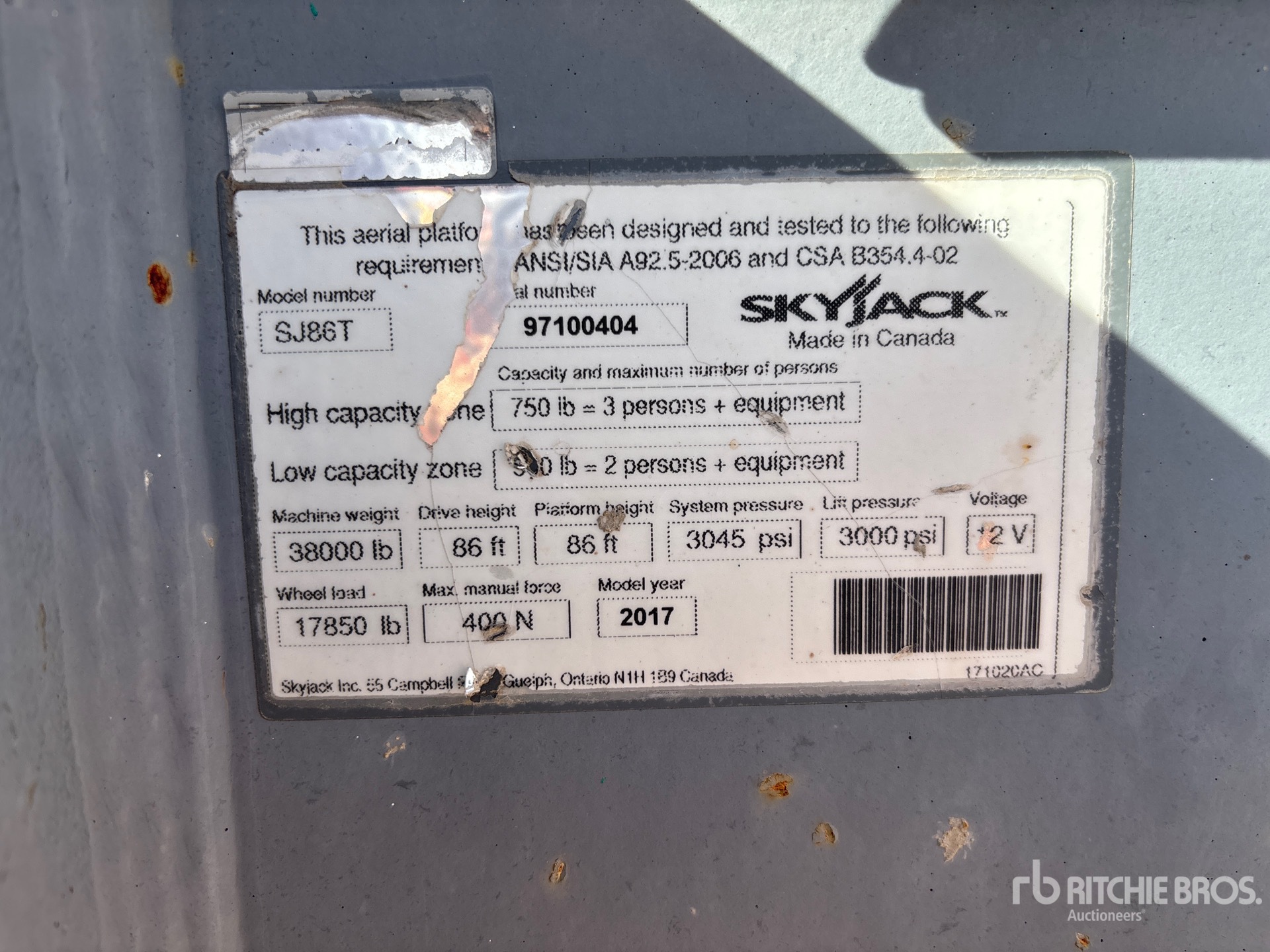 General Appearance with Numer seryjny/numer identyfikacyjny pojazdu