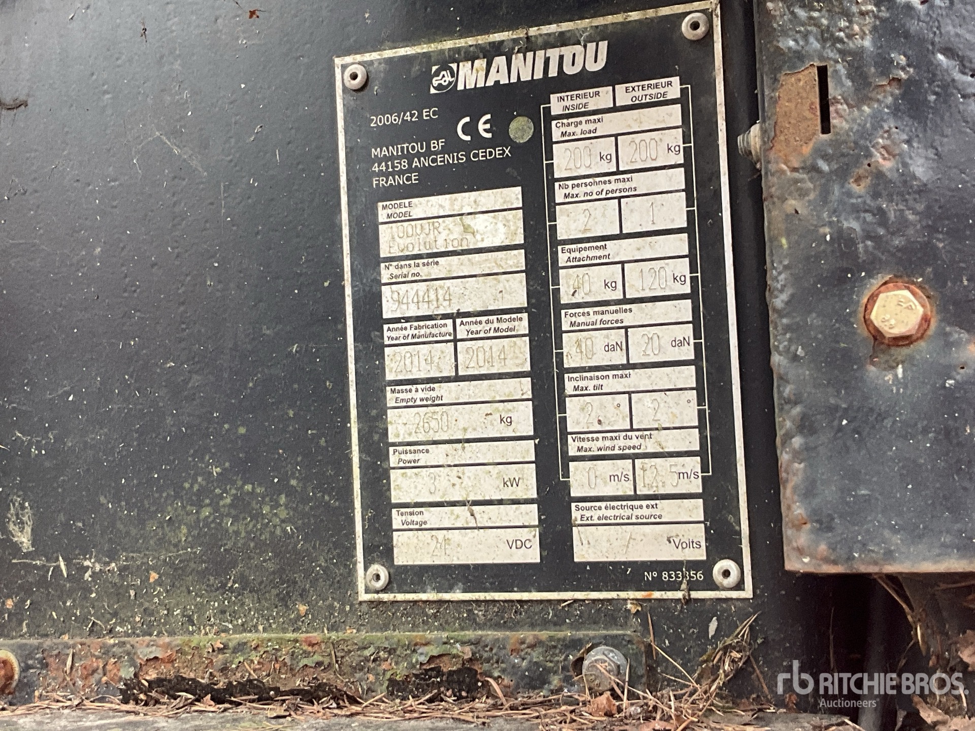 General Appearance with Seriennummer / FIN