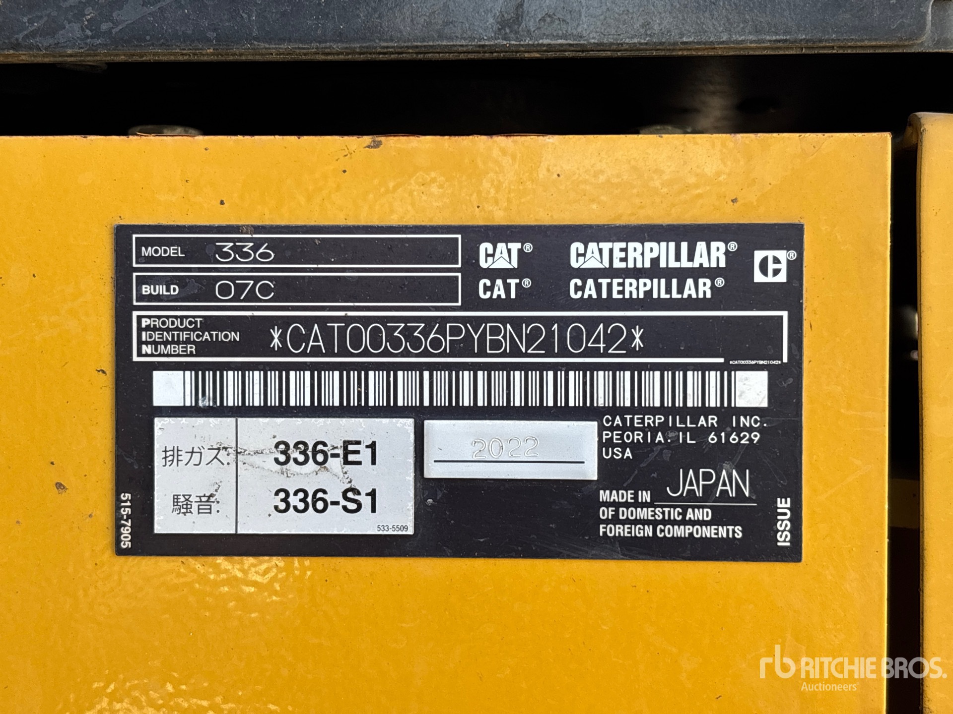 2022 Caterpillar 336
