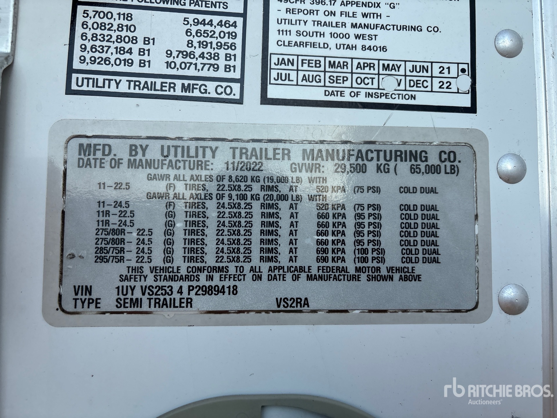 General Appearance with Numero seriale/numero d’identificazione del veicolo (VIN)
