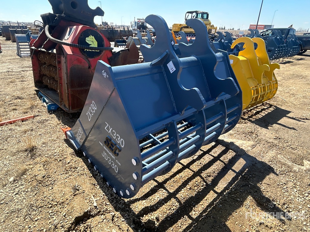 2025 SEC 68 in Q/C Skeleton Excavator Bucket - Fits ZX330