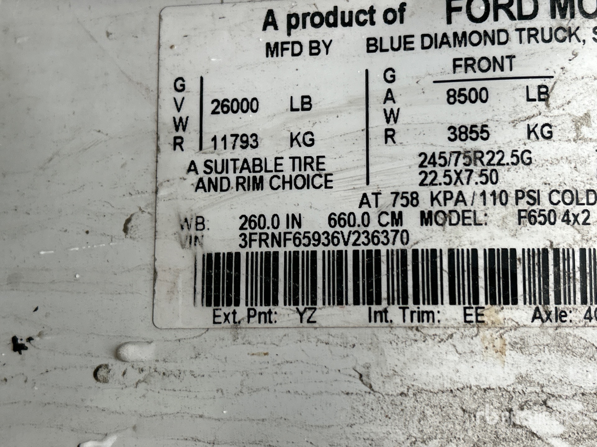 General Appearance with Seriennummer / FIN