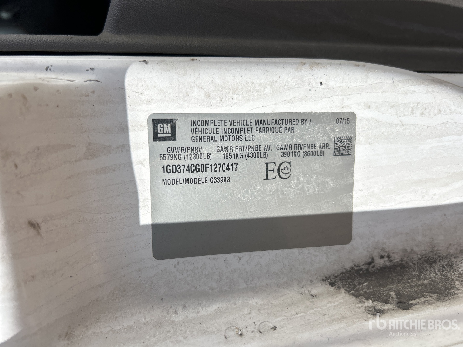 General Appearance with Numer seryjny/numer identyfikacyjny pojazdu