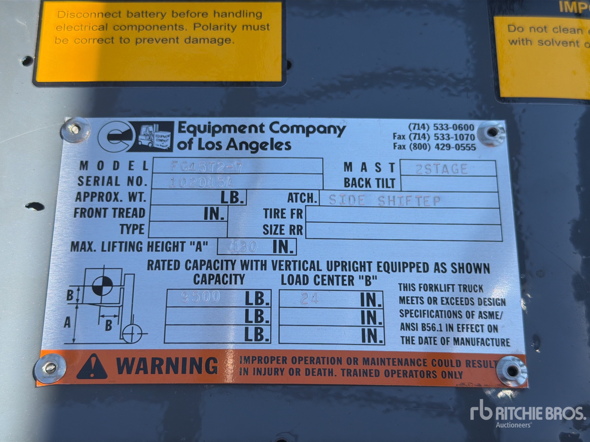 General Appearance with Seriennummer / FIN