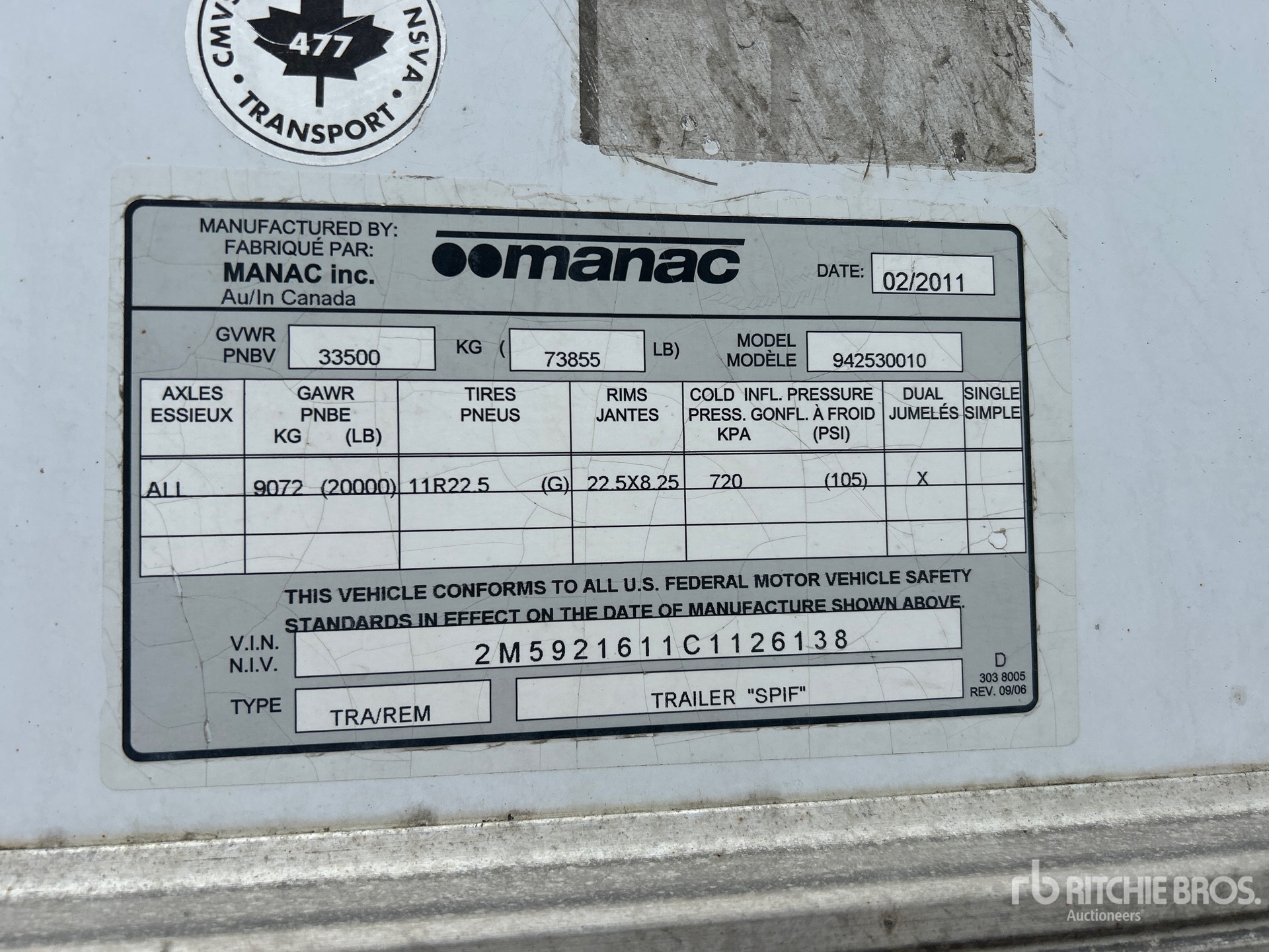 2012 Manac 94253010