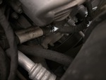 Engine with A/C Compressor