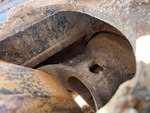 Undercarriage with Left Track Tensioner