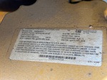 Engine with Emission Label