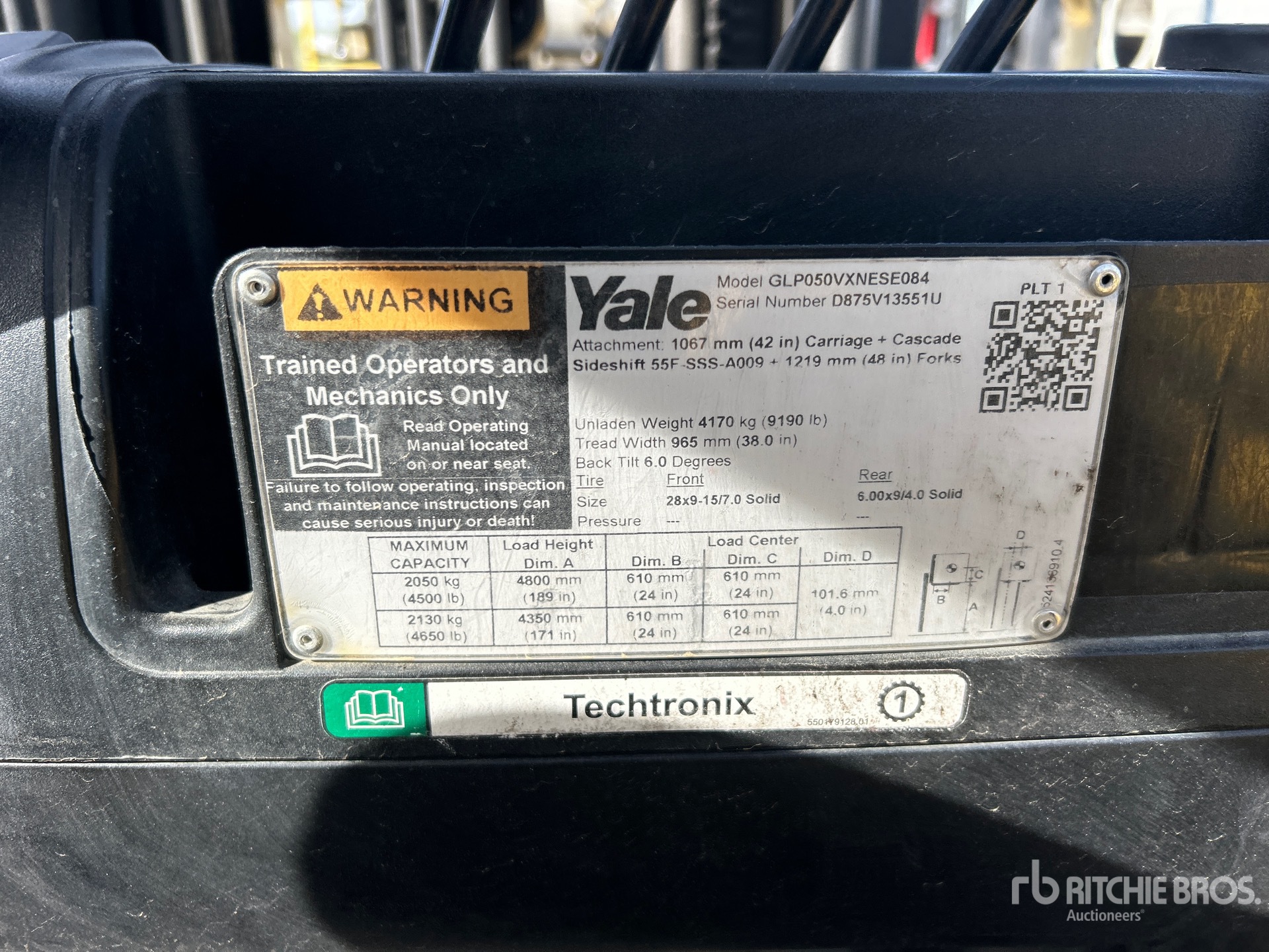 General Appearance with N.º de serie/VIN