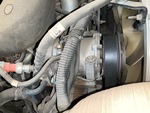 Engine with A/C Compressor