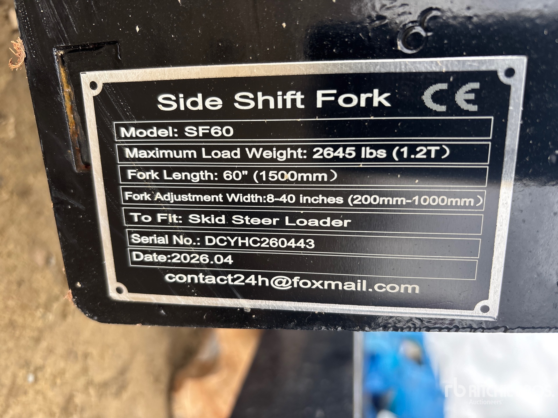 General Appearance with N.º de serie/VIN