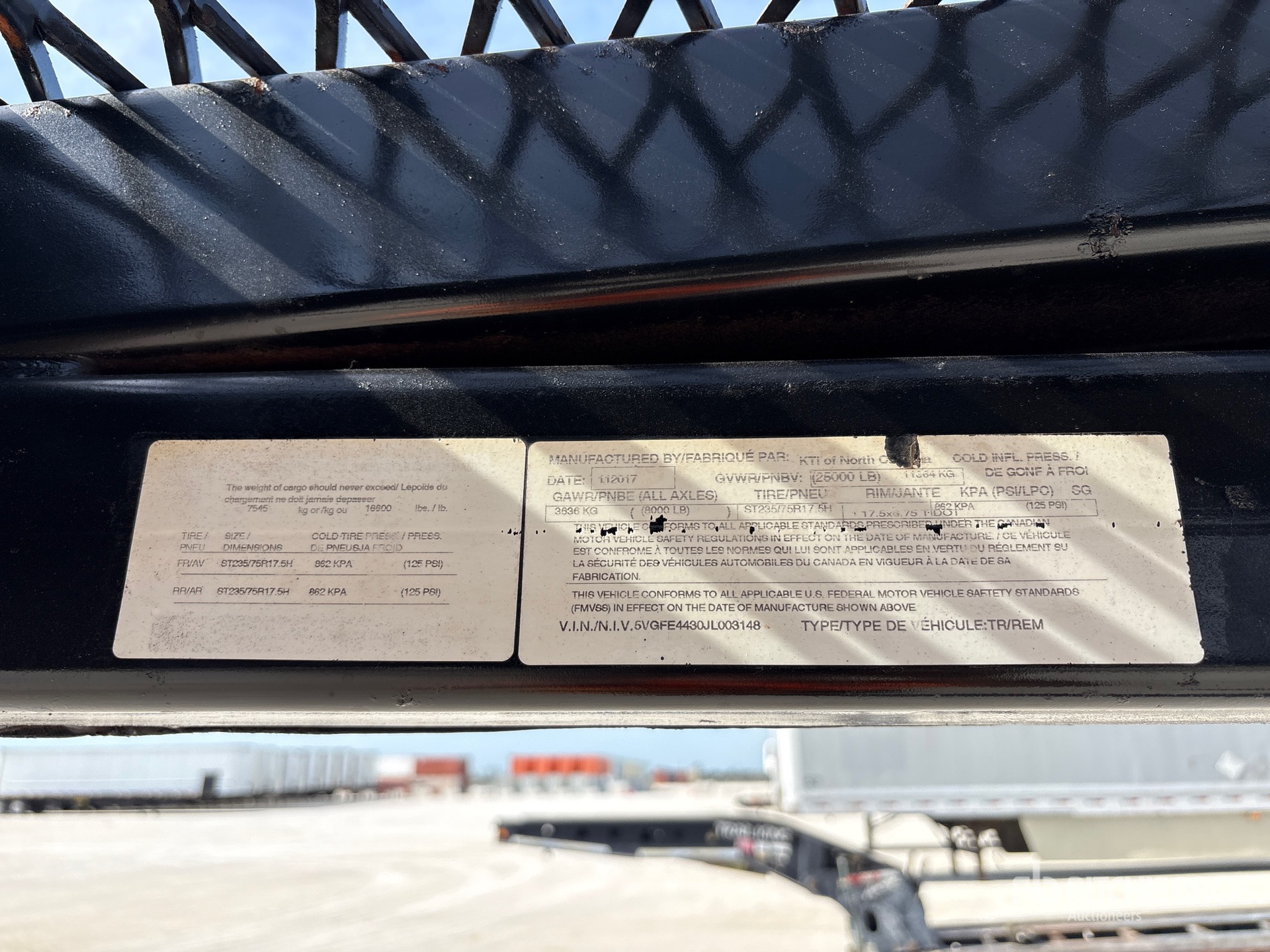 General Appearance with N.º de serie/VIN