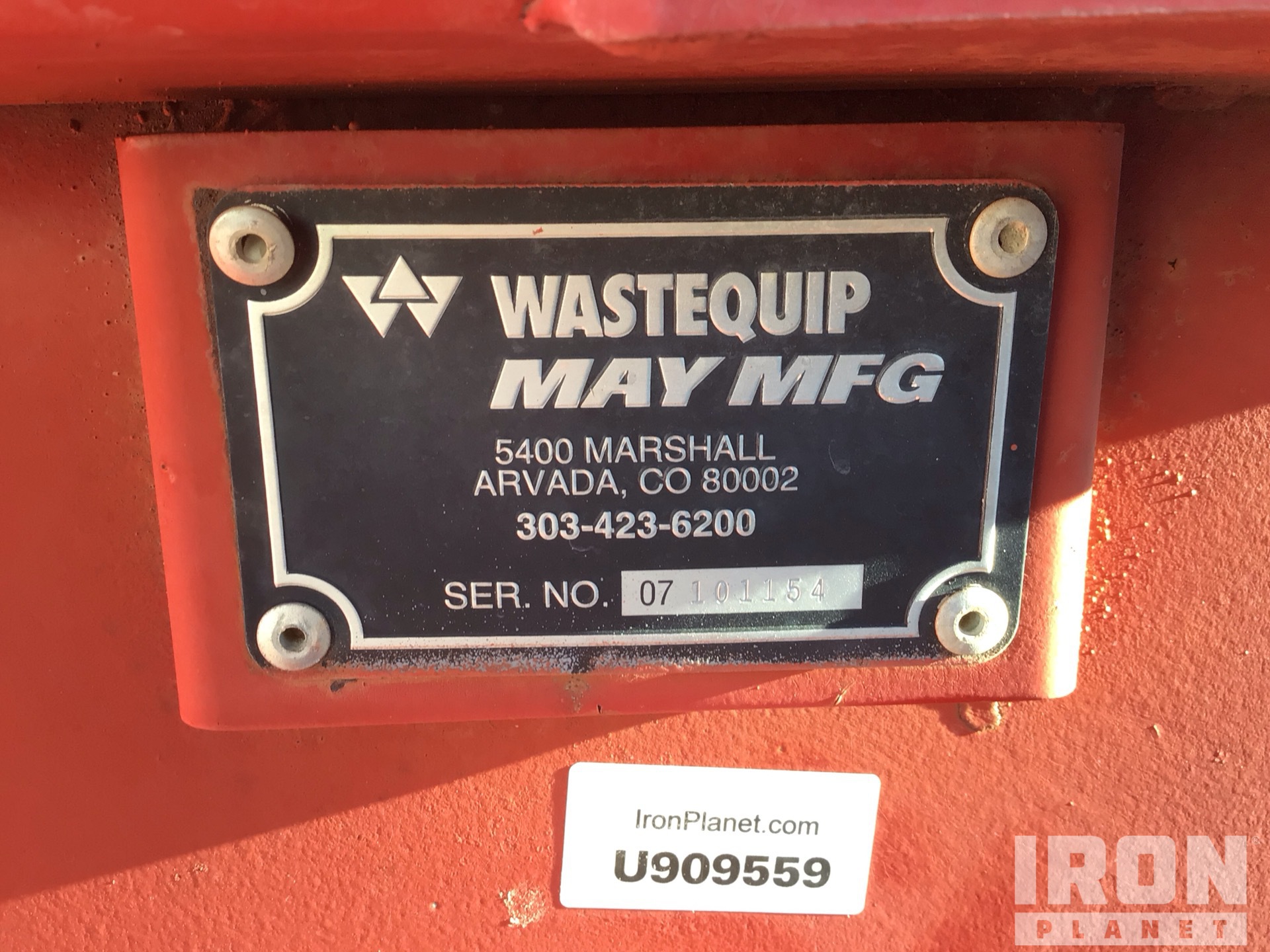 General Appearance with N.º de serie/VIN