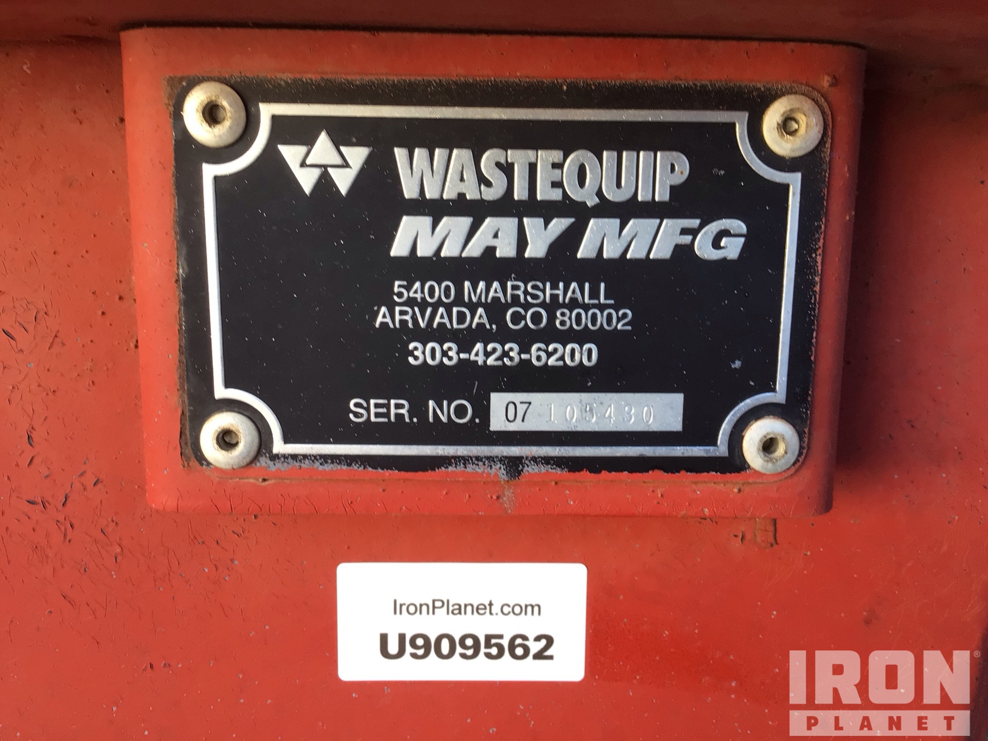 General Appearance with N.º de serie/VIN