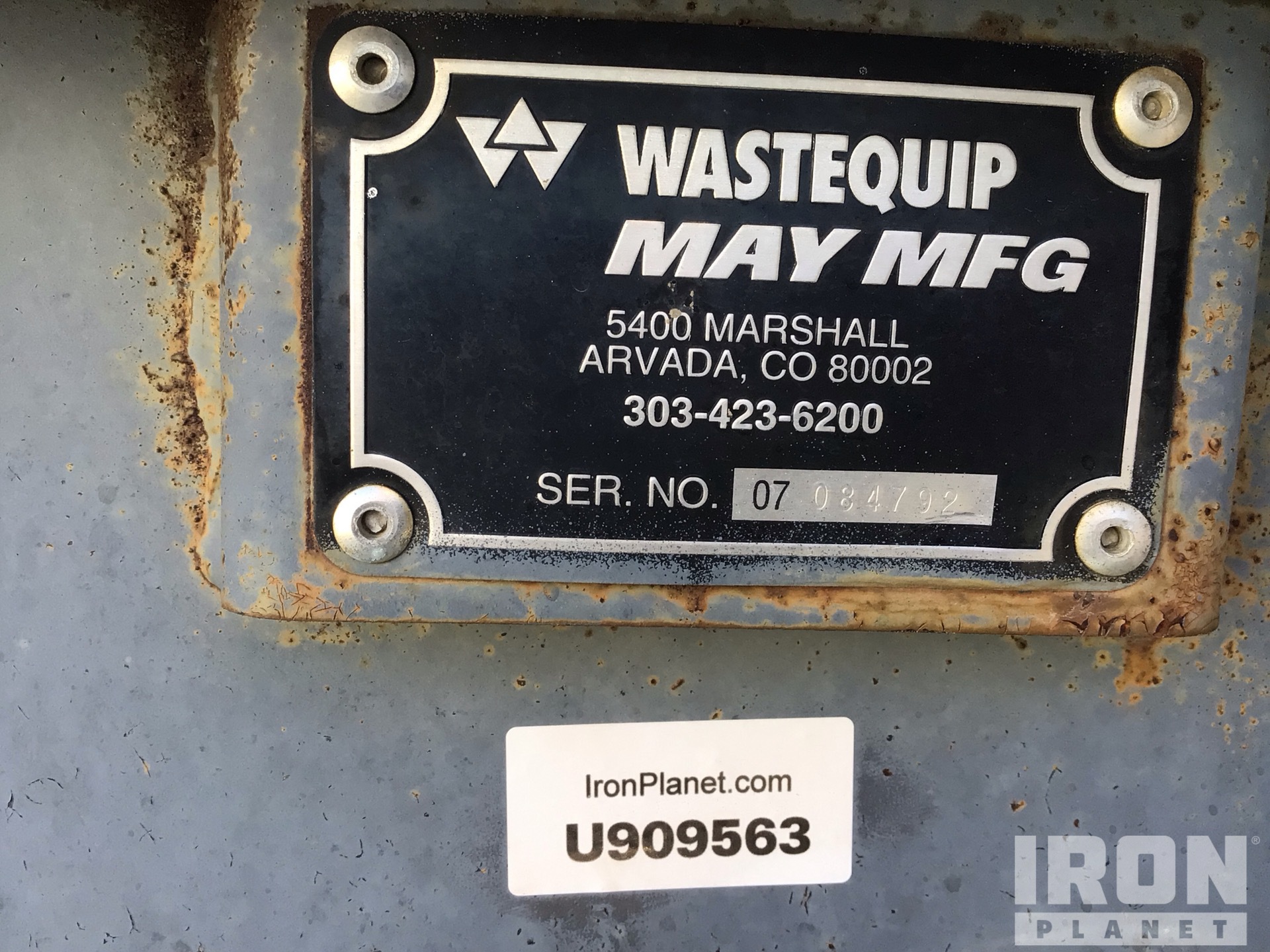 General Appearance with N.º de serie/VIN