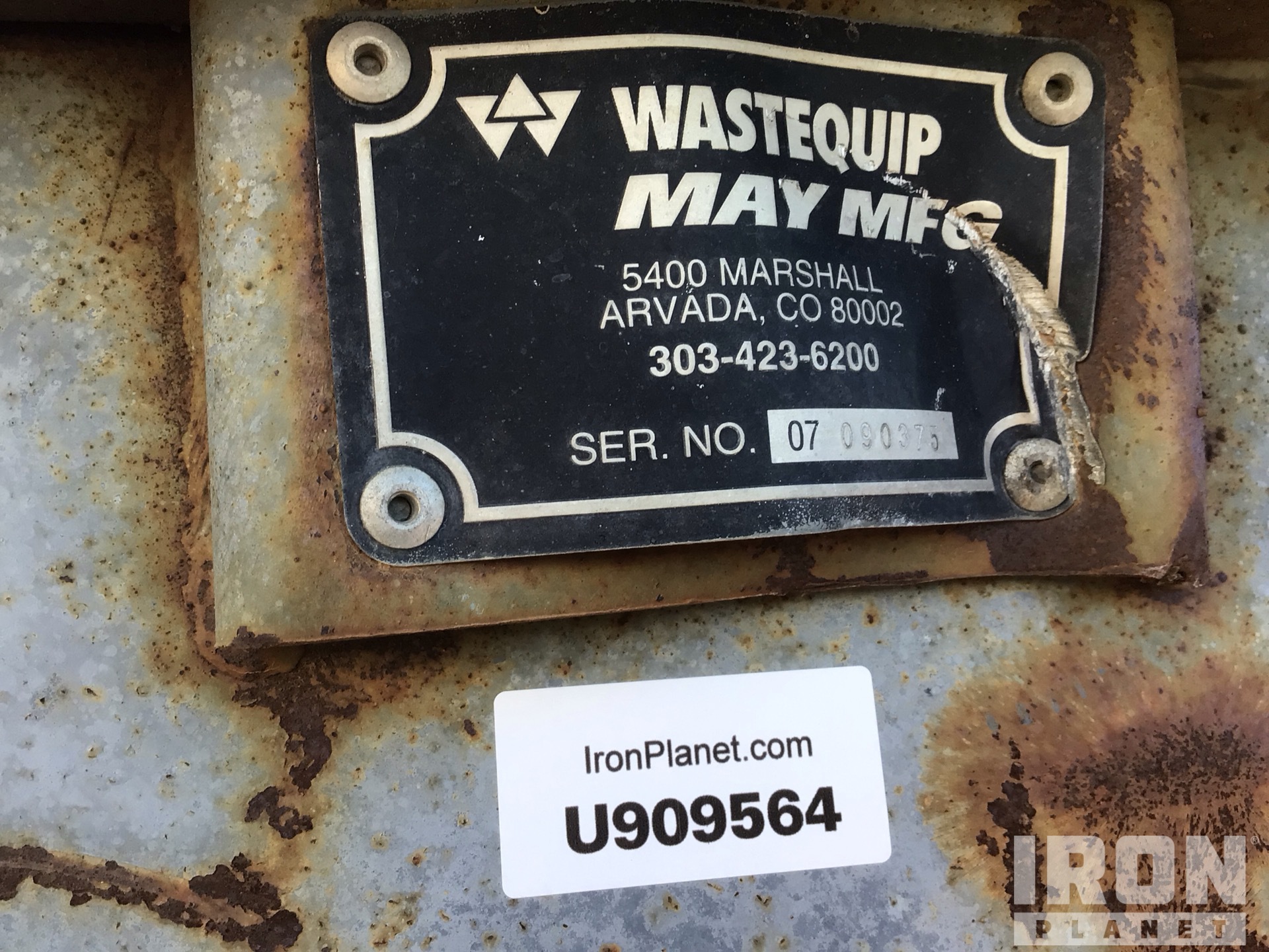 General Appearance with N.º de serie/VIN