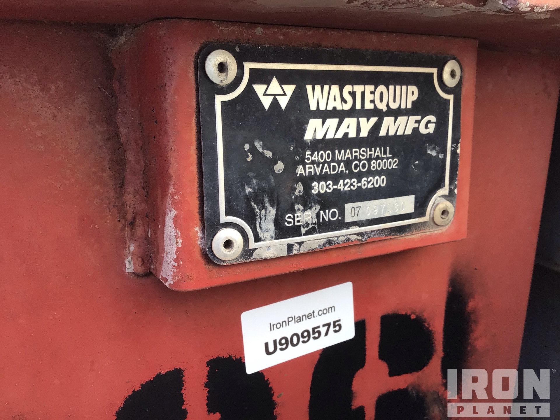 General Appearance with N.º de serie/VIN