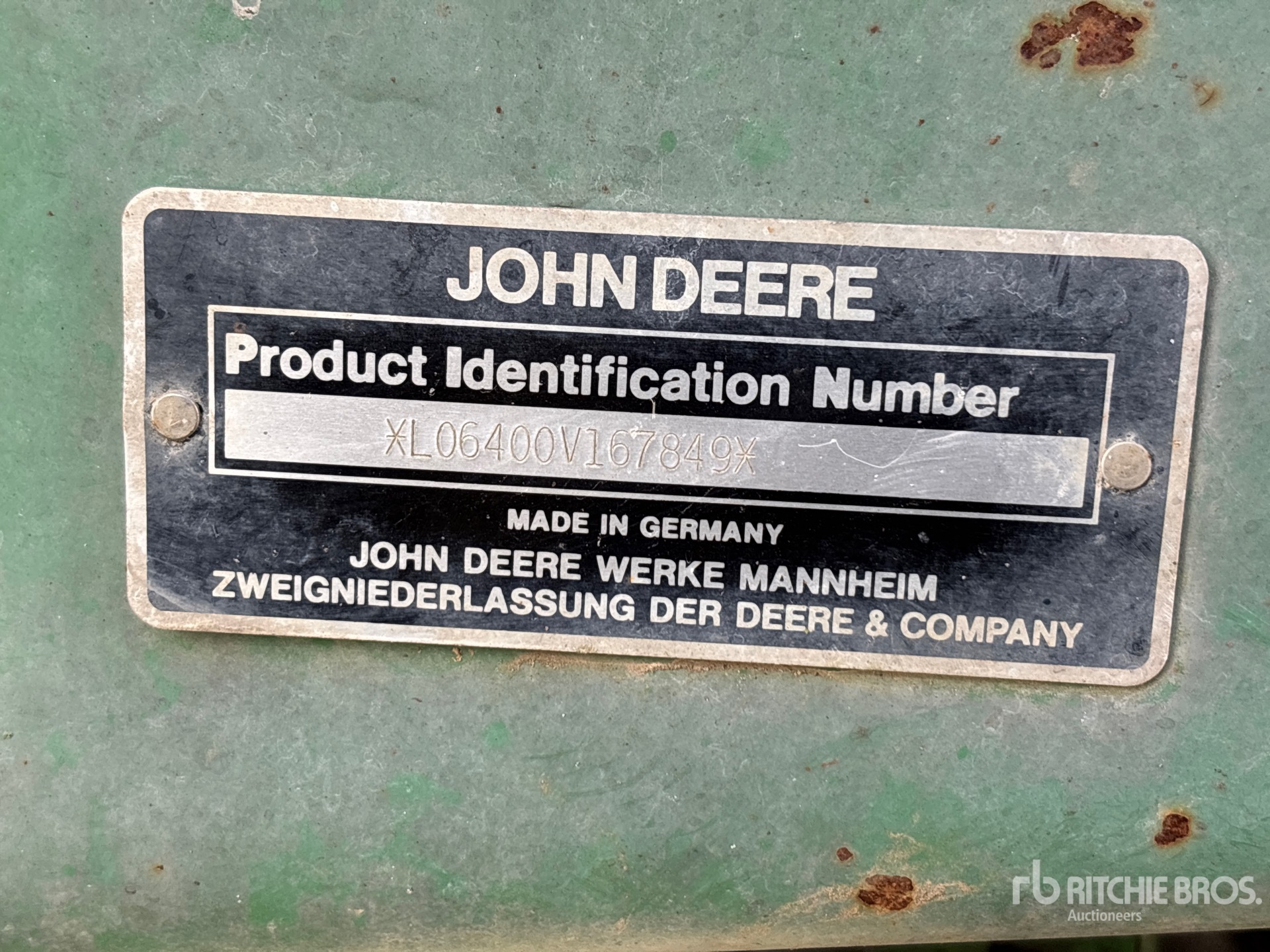 General Appearance with N.º de serie/VIN