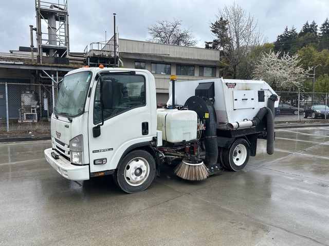 Nite-Hawk Raptor on 2022 Isuzu NPR Sweeper Truck