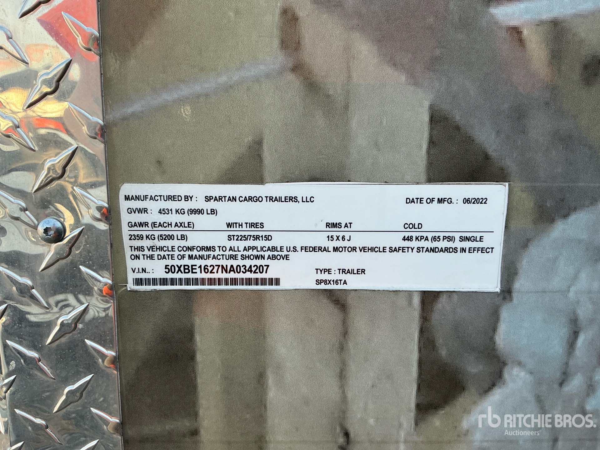 General Appearance with N.º de serie/VIN