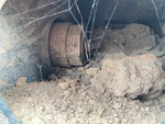 Undercarriage with Left Track Tensioner
