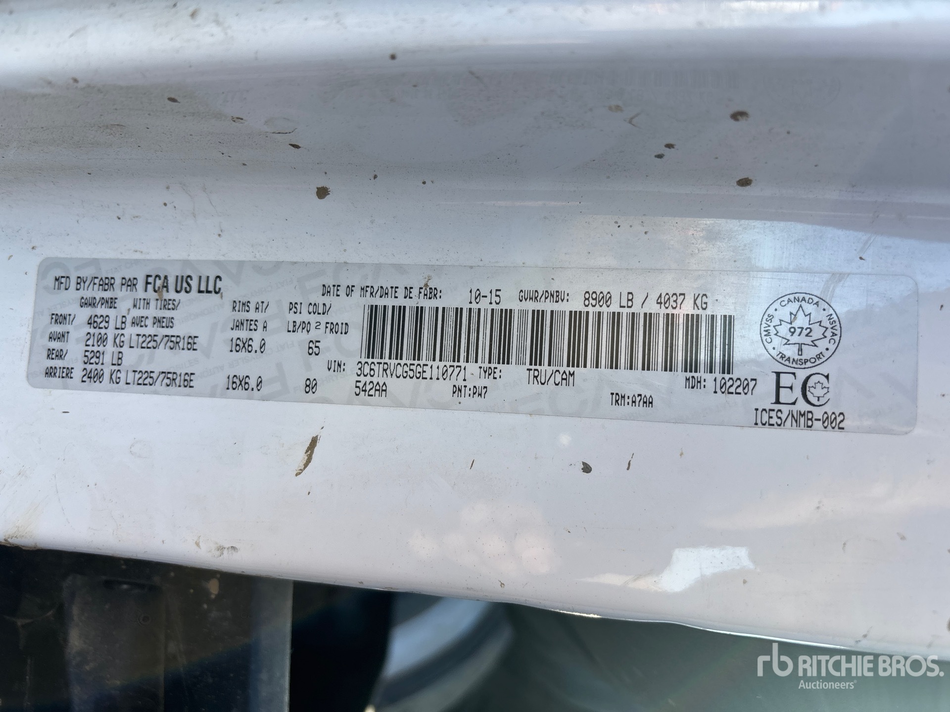 Photo of a 2016 Ram PROMASTER